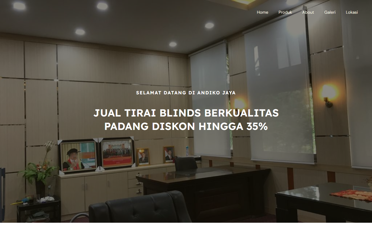 Screenshot website andikojaya.com