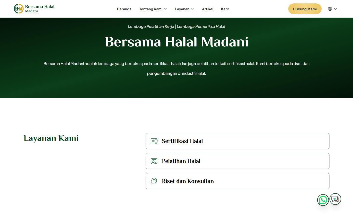 Screenshot website bhmofficial.com