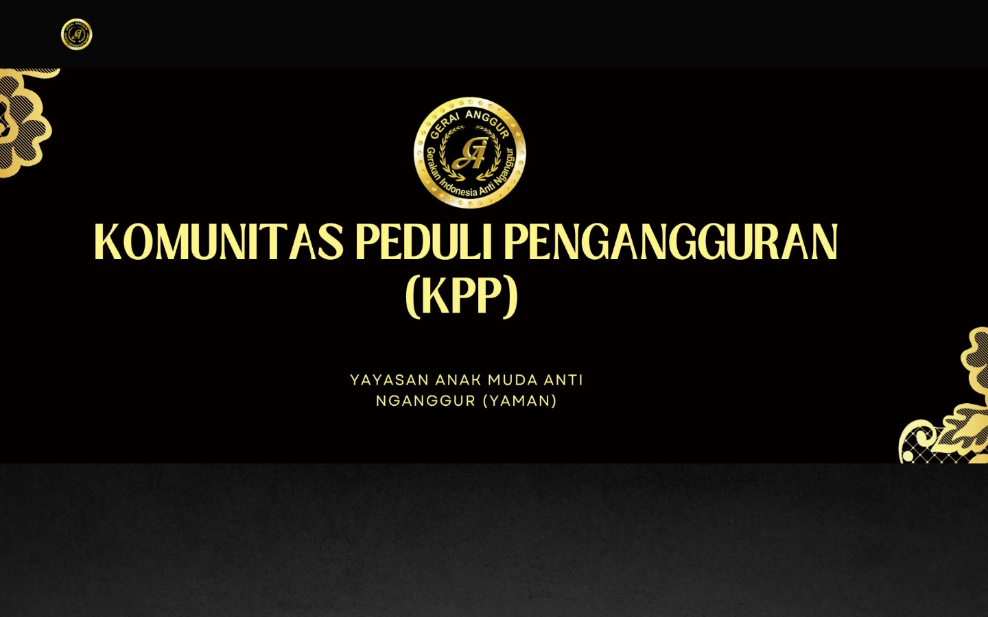 Screenshot website geraianggur.id