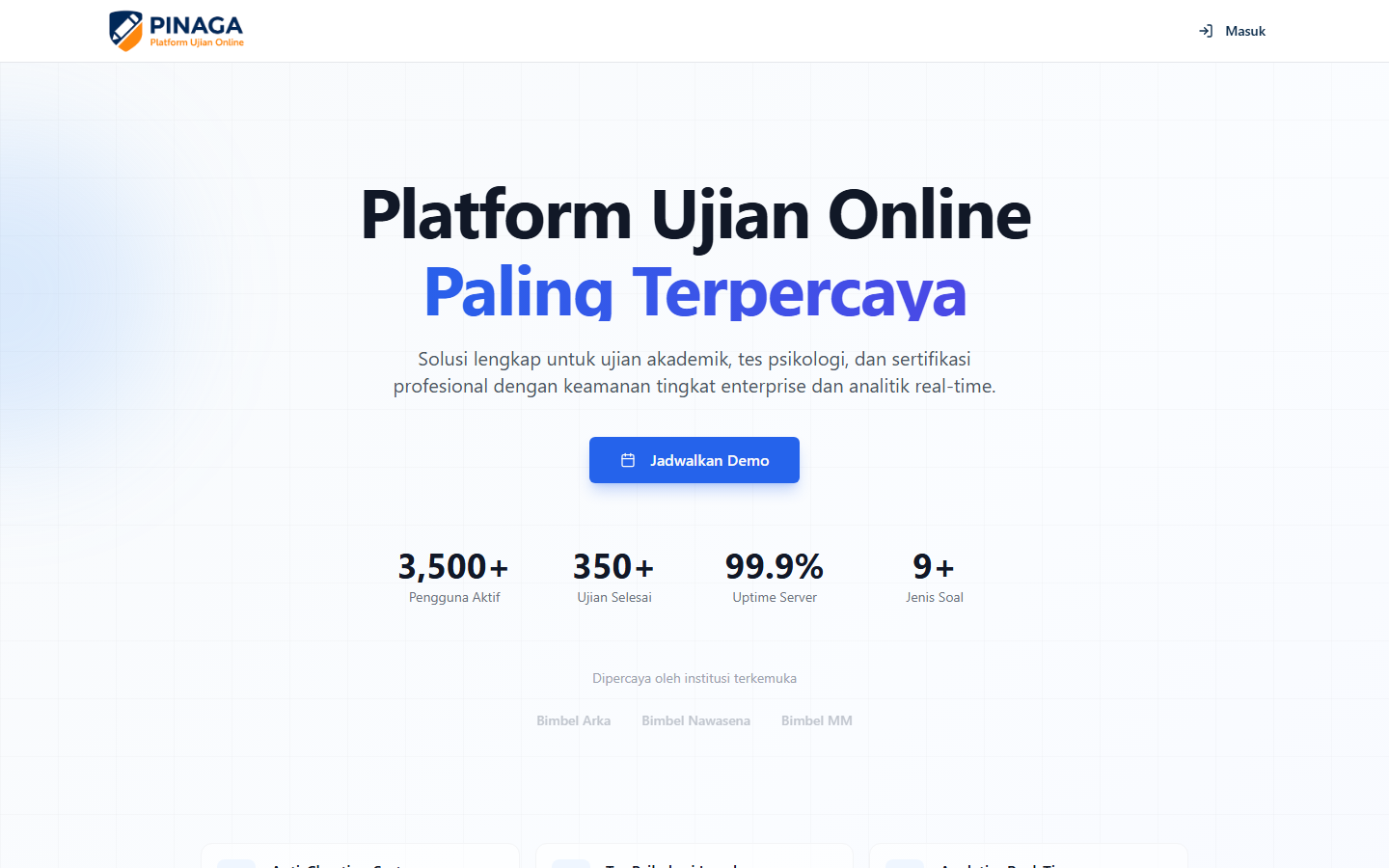 Screenshot website pinaga.id