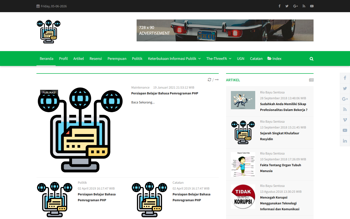 Screenshot website tantiendanglestari.com